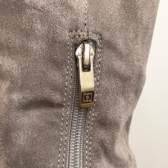 Liz Claiborne Leyla Over the Knee Suede Boots in Taupe Grey Gray - Picture 7 of 9